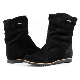 Olivier Botas de piel Emi Black negro 4