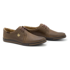 Polbut Zapatos de piel para hombre 343 marrón 2