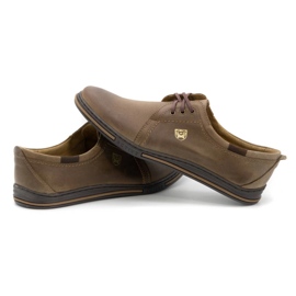 Polbut Zapatos de piel para hombre 343 marrón 5