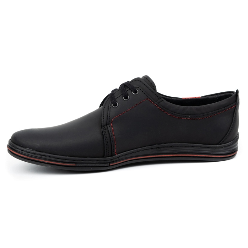 Polbut Zapatos de piel para hombre 343 negro 1