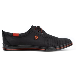 Polbut Zapatos de hombre en piel 343 perforation negro 1