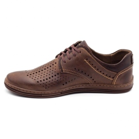 Polbut Zapatos hombre piel 402 verano marrón 2