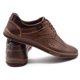 Polbut Zapatos hombre piel 402 verano marrón 4