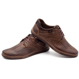 Polbut Zapatos hombre piel 402 verano marrón 6