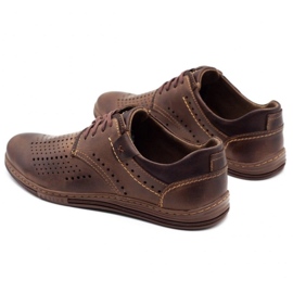 Polbut Zapatos hombre piel 402 verano marrón 7