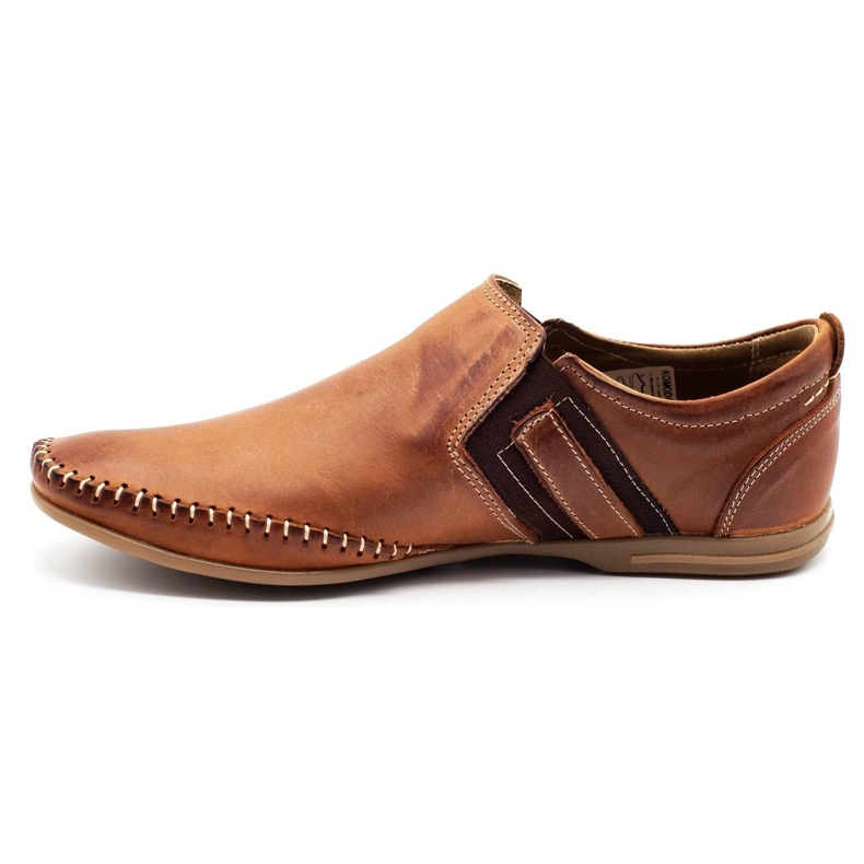 KOMODO Zapatos de cuero para hombre 711 marrón 1