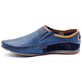 KOMODO Zapatos hombre piel 847 azul marino 1