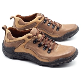 KENT Zapatos de hombre en piel Trapery 207 marrón 9
