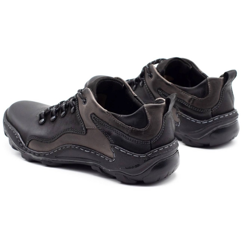 KENT Zapatos de hombre en piel Trapery 207 negro 1