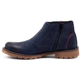 Mario Pala Botas de nieve 815 azul marino 1