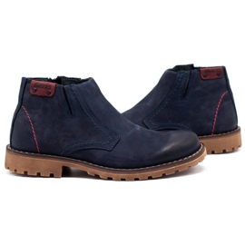 Mario Pala Botas de nieve 815 azul marino 5