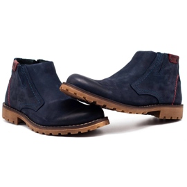 Mario Pala Botas de nieve 815 azul marino 6