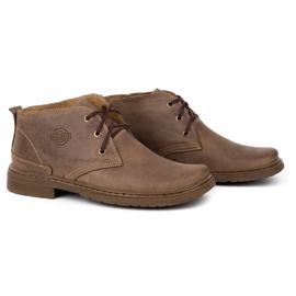 Polbut Botas de cuero para hombre 191D marrón 2