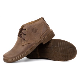 Polbut Botas de cuero para hombre 191D marrón 3