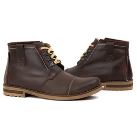 Olivier Botas de invierno para hombre botas de nieve 120 marrón 11