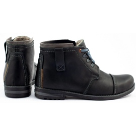 Olivier Botas de invierno para hombre botas de nieve 120 Negro 4