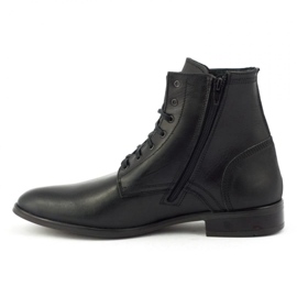 KENT Botines Chelsea de piel para hombre 287 Saint Black negro 1
