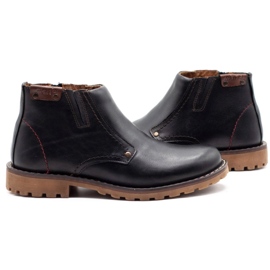 Olivier Botas de nieve 815 grano negro con marrón 5