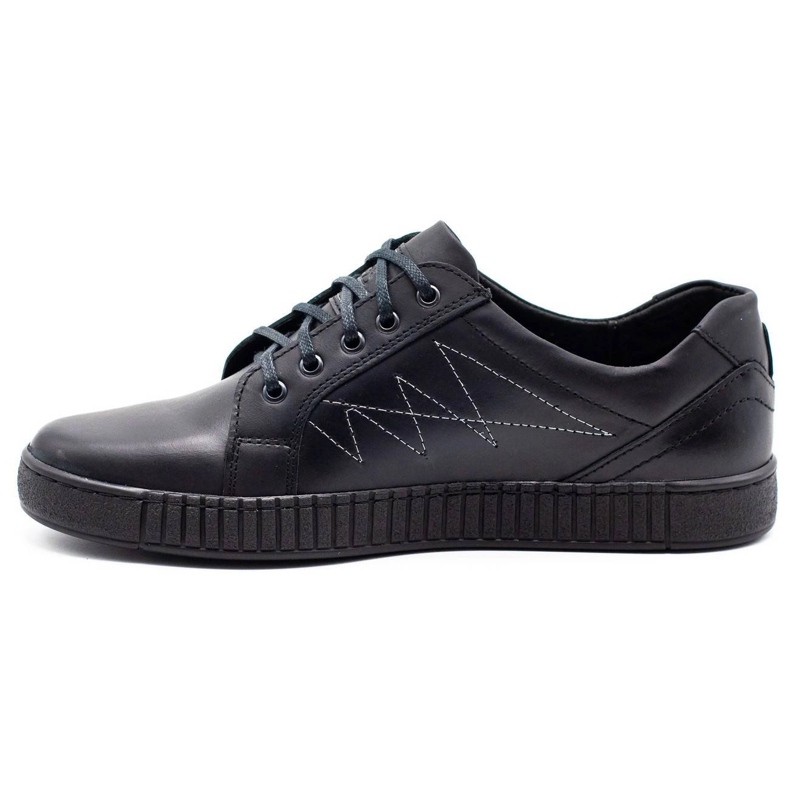 Polbut Zapatos casual de hombre J66 negro con plateado plata multicolor 1