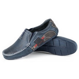 Olivier Mocasines de hombre 834 azul marino 3