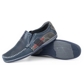 Olivier Mocasines de hombre 834 azul marino 7