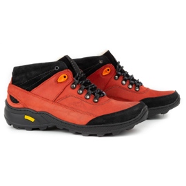 Olivier Zapatos de invierno para hombre 139GT rojo 3