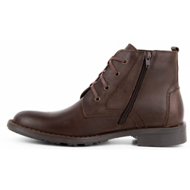Polbut Zapatos de invierno para hombre C20 marrón oscuro 1