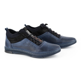 Polbut Zapatos de invierno para hombre K27F azul marino 3