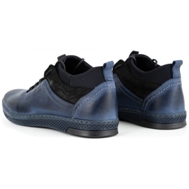Polbut Zapatos de invierno para hombre K27F azul marino 6