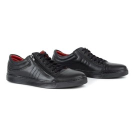 KENT Zapatos casuales de hombre 305s negro 2