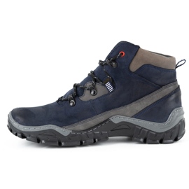 Olivier Zapatos de invierno para hombre 134GT azul marino 1
