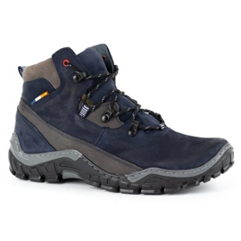 Olivier Zapatos de invierno para hombre 134GT azul marino 2