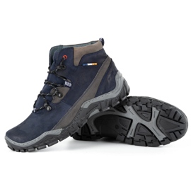 Olivier Zapatos de invierno para hombre 134GT azul marino 4
