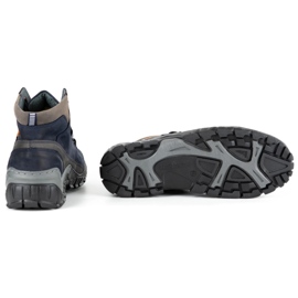 Olivier Zapatos de invierno para hombre 134GT azul marino 5