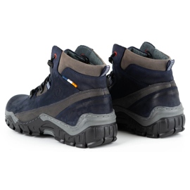 Olivier Zapatos de invierno para hombre 134GT azul marino 7