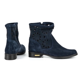 Olivier Cómodas botas de calado azul marino Alice 4