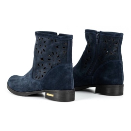Olivier Cómodas botas de calado azul marino Alice 6