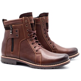KENT Zapatos de invierno para hombre 237 marrón 2