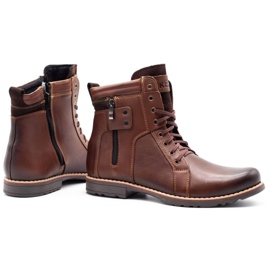 KENT Zapatos de invierno para hombre 237 marrón 4