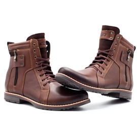 KENT Zapatos de invierno para hombre 237 marrón 6