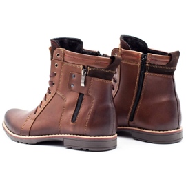 KENT Zapatos de invierno para hombre 237 marrón 7