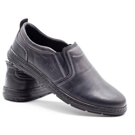 Joker Mocasines hombre piel gris 535 4