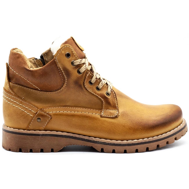 KOMODO Zapatos de hombre botas de nieve con aislamiento 885 camel marrón 1