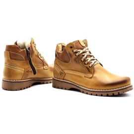 KOMODO Zapatos de hombre botas de nieve con aislamiento 885 camel marrón 5