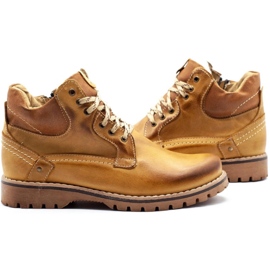KOMODO Zapatos de hombre botas de nieve con aislamiento 885 camel marrón 6