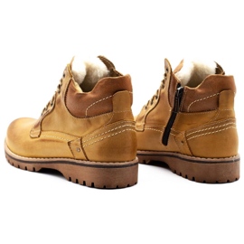 KOMODO Zapatos de hombre botas de nieve con aislamiento 885 camel marrón 8