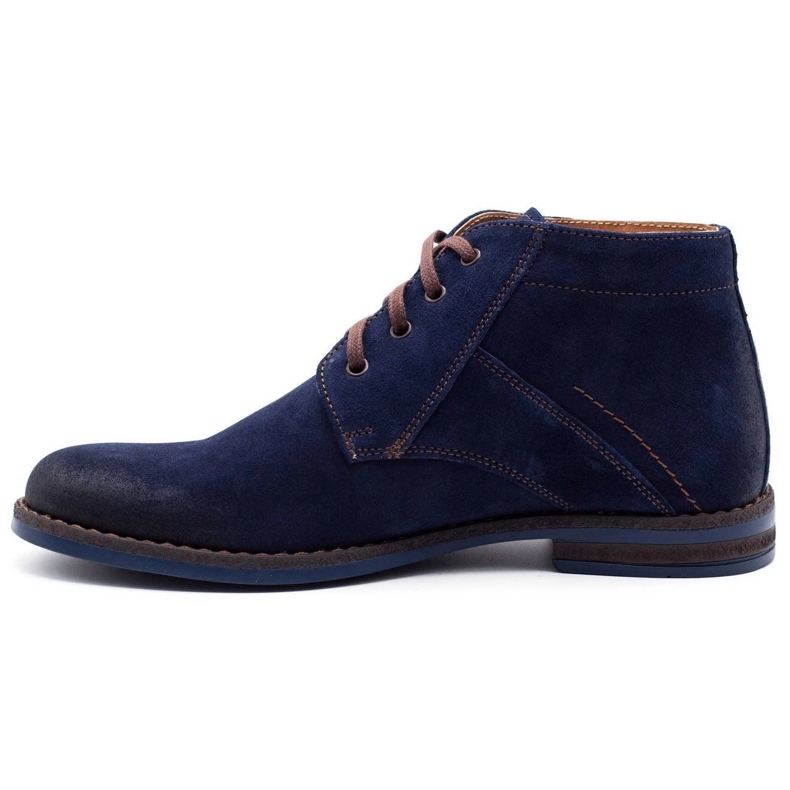 Olivier Botas de hombre Jodhpur 605 azul marino 1