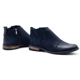 KOMODO Zapatos de invierno para hombre 872K azul marino 6