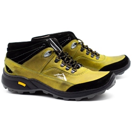 Olivier Zapatos de hombre de invierno 139GT, verde 2