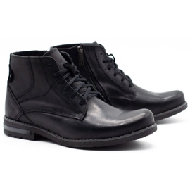 KOMODO Botas de invierno de hombre negro 731K 2